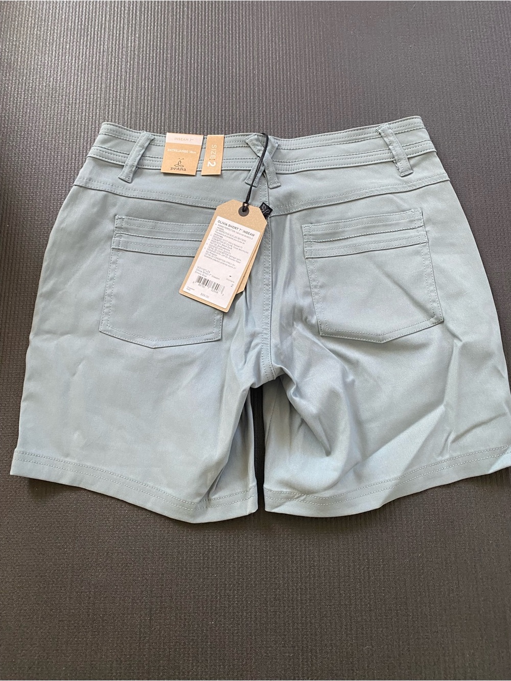 Prana Women's Light Sage Utility Shorts - Picture 2 of 2